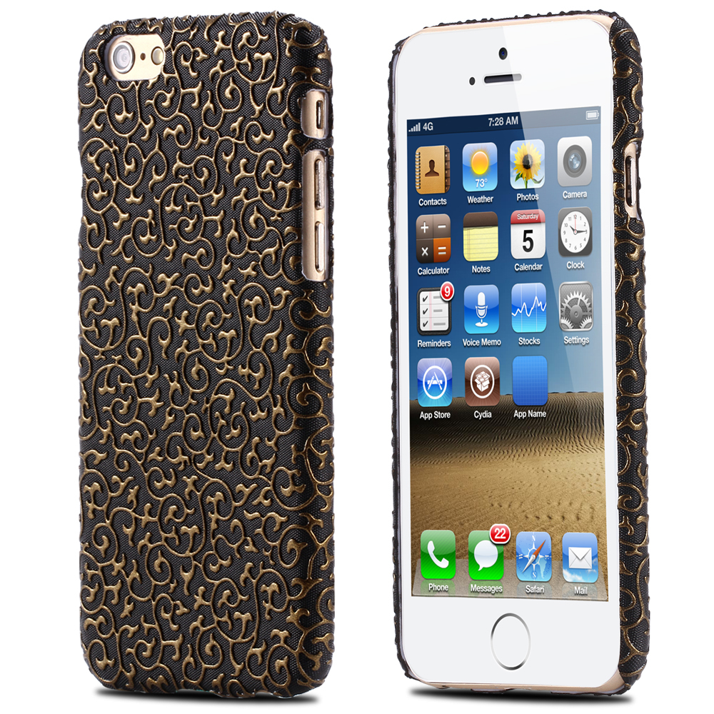 Floral Case - Iphone 6 & Iphone 6s - Black